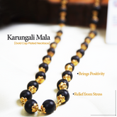 Karungali Malai Gold Cap Plated Necklace