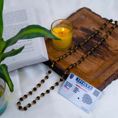 Karungali Malai Gold Cap Plated Necklace