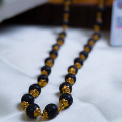 Karungali Malai Gold Cap Plated Necklace